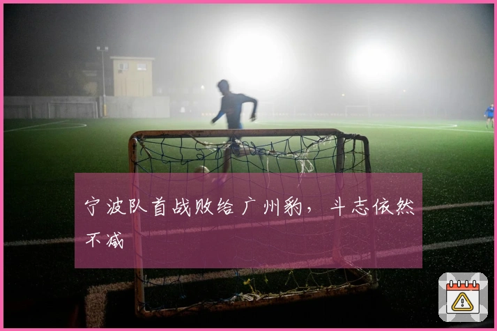宁波队首战败给广州豹，斗志依然不减